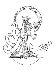232x300 kitsune drawings fine art america - Kitsune Drawing