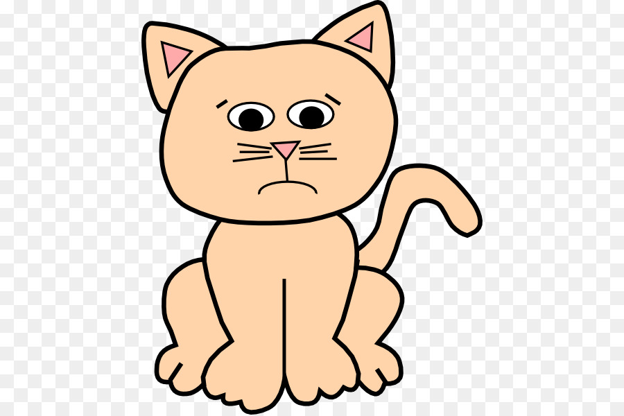 900x600 Kitten, Cartoon, Drawing, Transparent Png Image Clipart Free - Kitten Cartoon Drawing