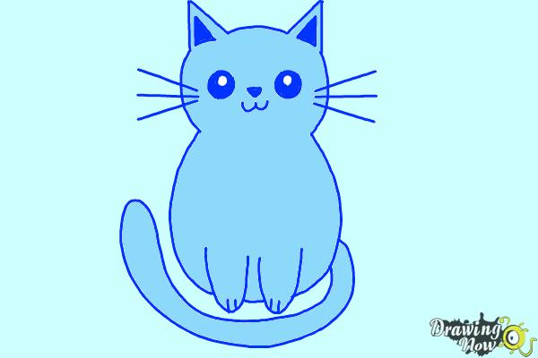 600x400 How To Draw A Kitten - Kitten Drawing