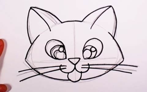 480x303 Cute Kitten Drawing Lesson - Kitten Drawing