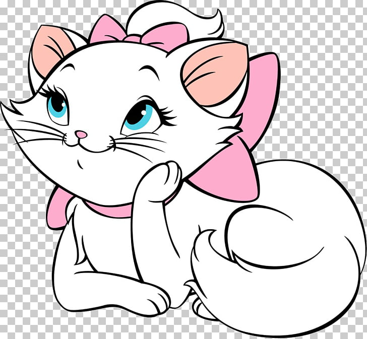 728x673 Cat Marie Kitten Drawing, Cat, White Cat Illustration Png Clipart - Kitten Drawing Images