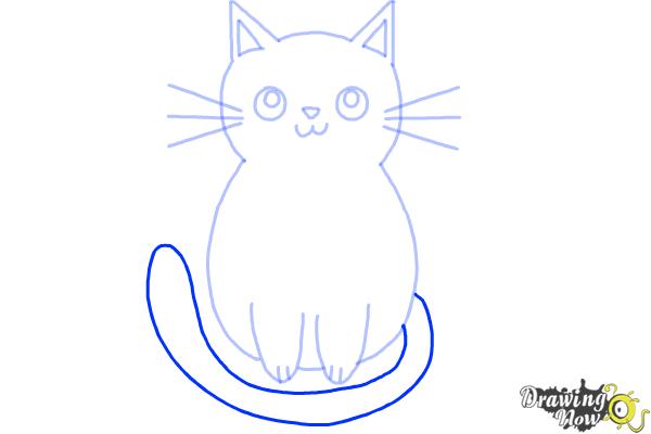 600x400 How To Draw A Kitten - Kitten Drawing Step By Step