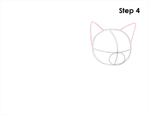 500x386 How To Draw A Kitten - Kitten Drawing Step By Step