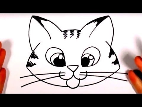 480x360 How To Draw A Cute Kitten Face - Kitten Face Drawing