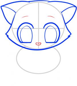 269x302 How To Draw How To Draw A Kitten For Kids - Kitten Face Drawing