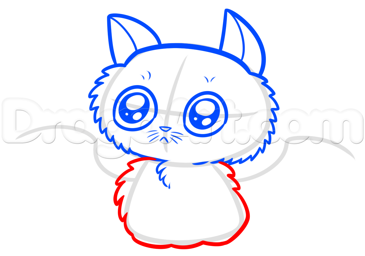 1226x861 Halloween Kitty Cat Drawing, Step - Kitty Cat Drawing