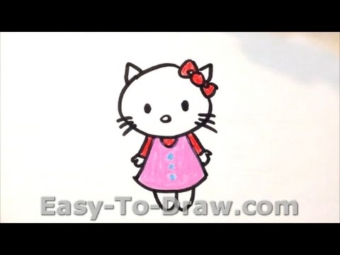 480x360 How To Draw A Cartoon Kitty Cat - Kitty Cat Drawing
