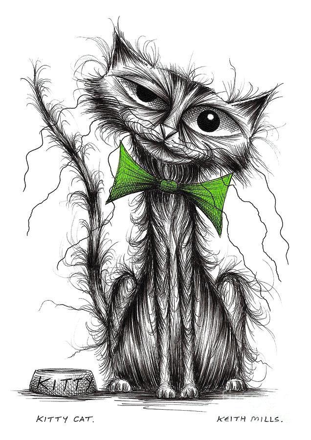 636x900 Kitty Cat Drawing - Kitty Cat Drawing
