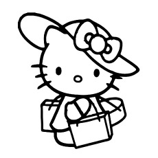 230x230 Top Free Printable Hello Kitty Coloring Pages Online - Kitty Drawing
