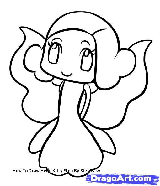 510x594 How To Draw Hello Kitty Step - Kitty Drawing Easy