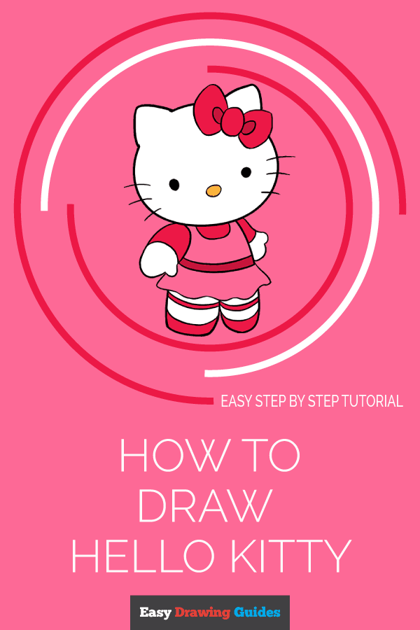 600x900 How To Draw Hello Kitty In A Few Easy Steps Easy Drawing Guides - Kitty Drawing Easy