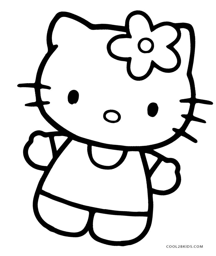 894x1059 How To Draw Hello Kitty Face Coloring Pages Online - Kitty Face Drawing