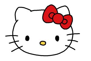 300x200 How To Draw Hello Kitty Step - Kitty Face Drawing