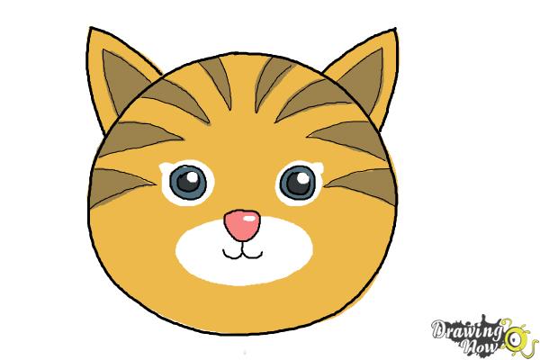 600x400 How To Draw A Cat Face - Kitty Face Drawing
