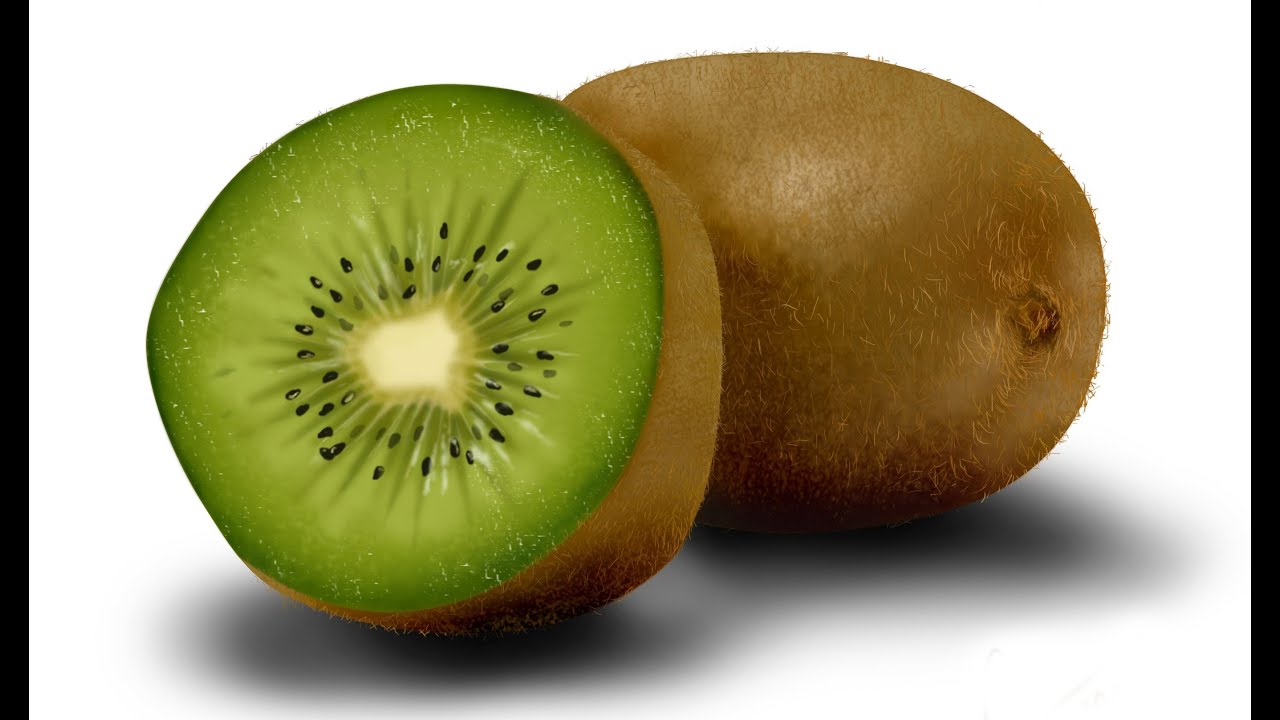 1280x720 how to draw the realistic kiwi fruit - Kiwi Drawing