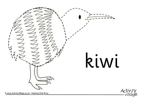 460x325 learn to draw a kiwi - Kiwi Drawing