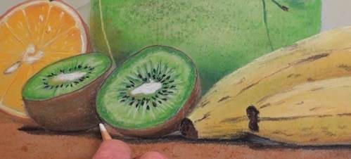 499x226 How To Draw A Still Life With Fruit In Pastel Online Art Lessons - Kiwi Fruit Drawing