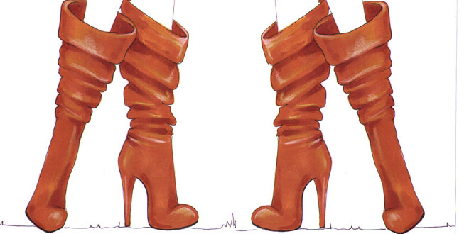 660x330 How To Draw Boots I Draw Fashion - Knee High Boots Drawing