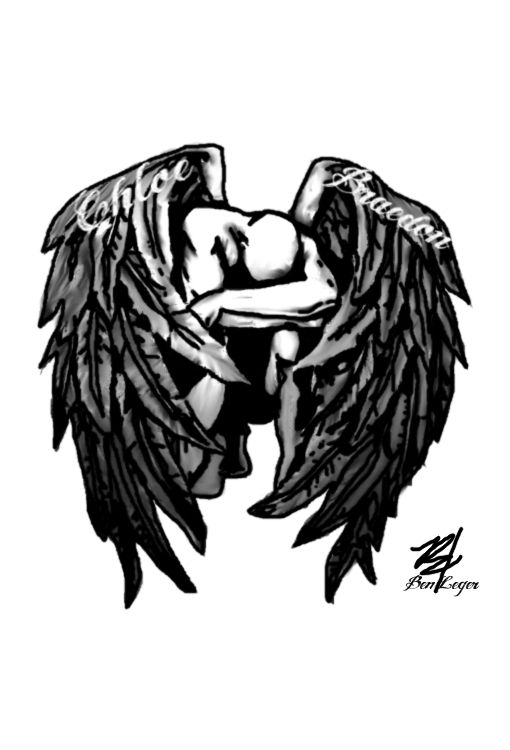 510x750 Kneeling Angel Tattoo Idea Tattoos Angel Tattoo Designs - Kneeling Angel Drawing