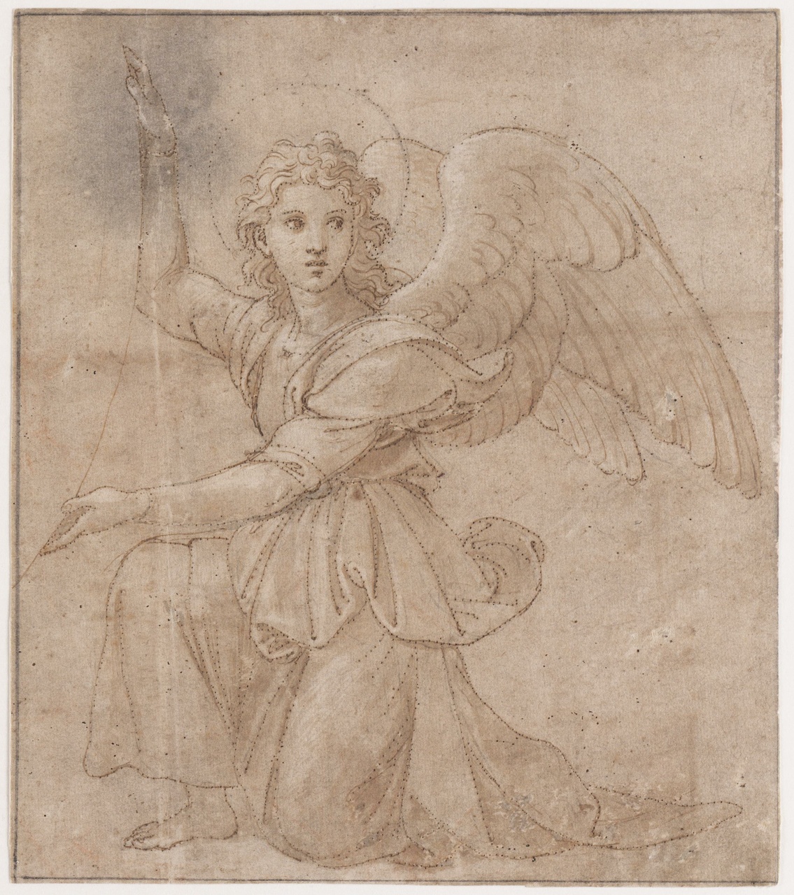 1135x1280 Spencer Alley Renaissance Drawings From The And Early - Kneeling Angel Drawing