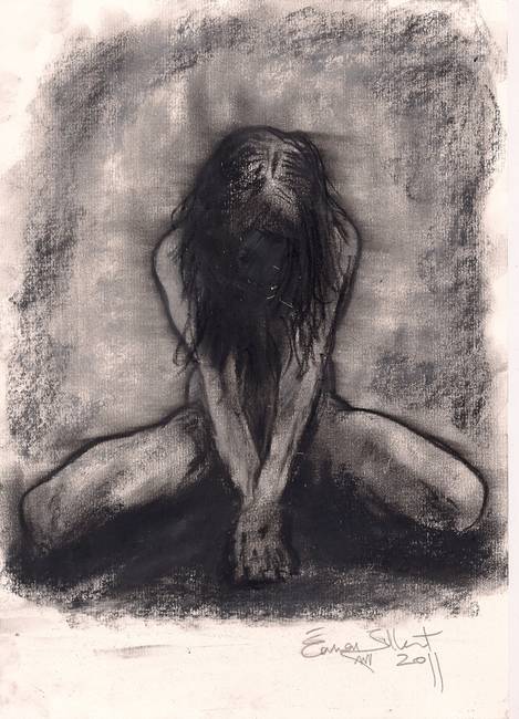 469x650 stunning kneeling drawings and illustrations for sale on fine - Kneeling Drawing