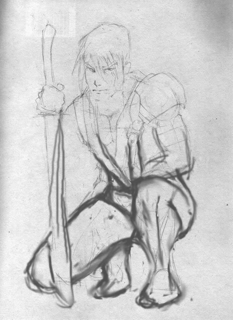 465x640 Kneeling Knight Wip Ltupdate - Kneeling Knight Drawing