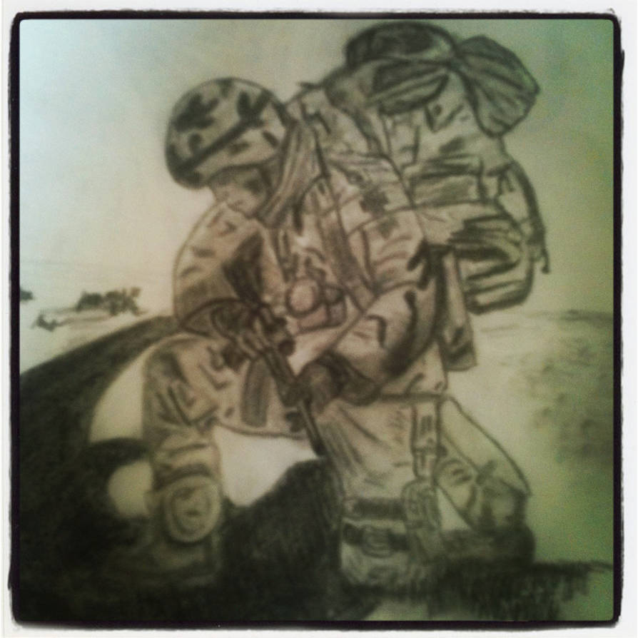894x894 kneeling soldier - Kneeling Soldier Drawing