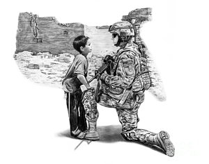 300x236 soldier kneeling drawings fine art america - Kneeling Soldier Drawing