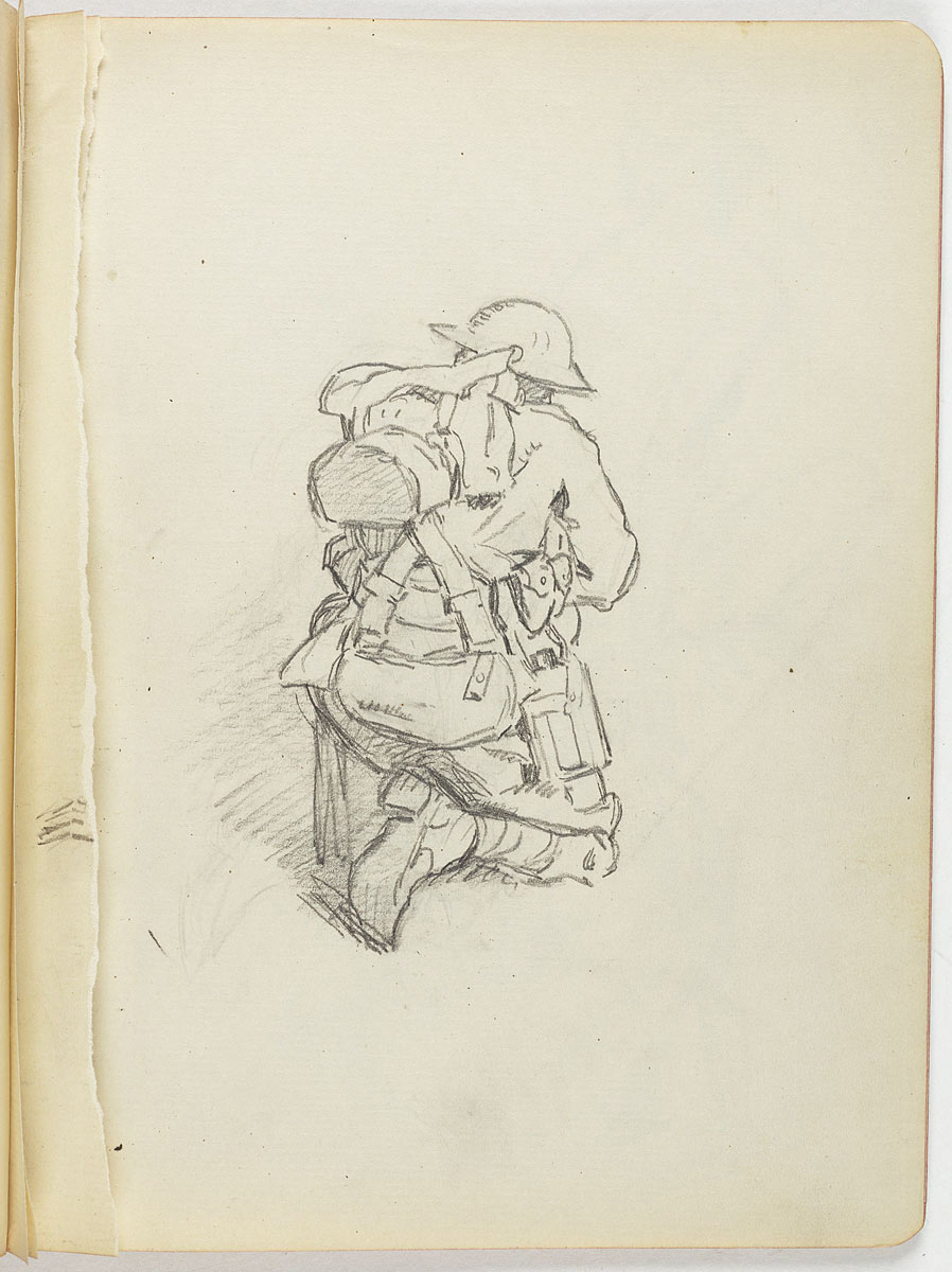 898x1200 wheeler charles not titled - Kneeling Soldier Drawing