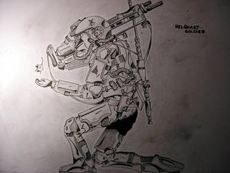 333x250 helghast soldier kneeling - Kneeling Soldier Drawing