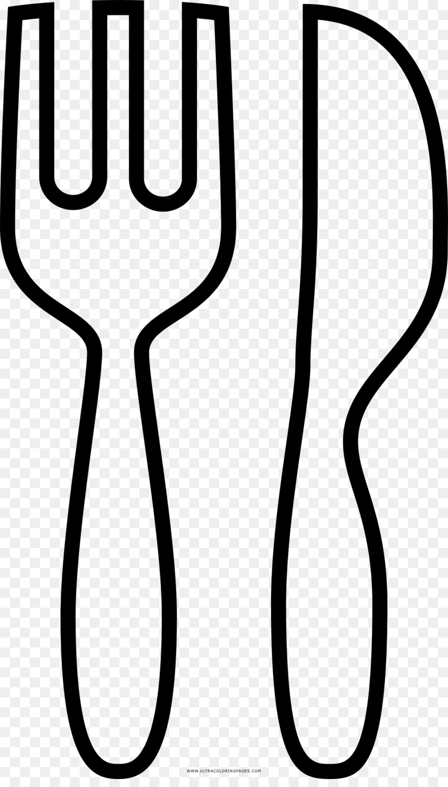 900x1580 knife, fork, drawing, transparent png image clipart free download - Knife And Fork Drawing