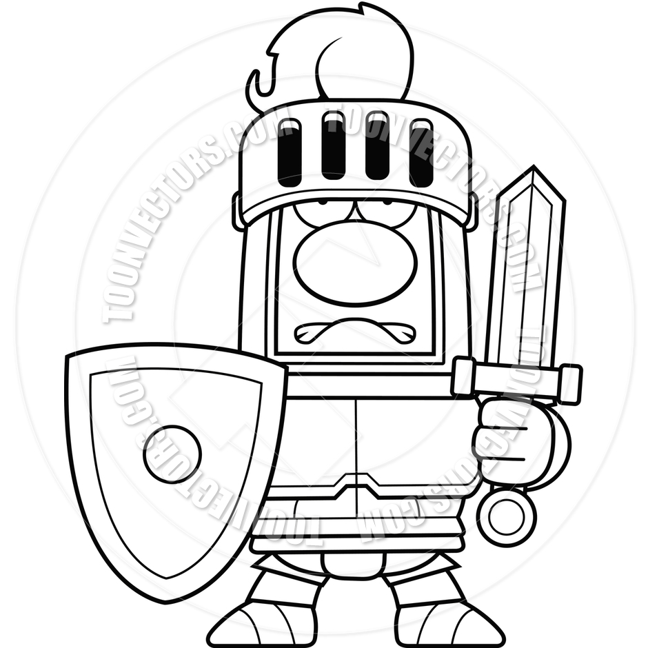 940x940 knight lineart knight armor line for free download - Knight Cartoon Drawing