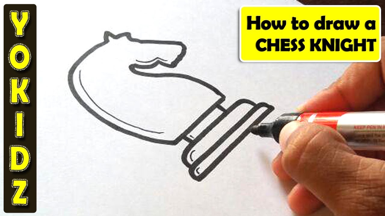 1280x720 how to draw chess knight - Knight Chess Piece Drawing
