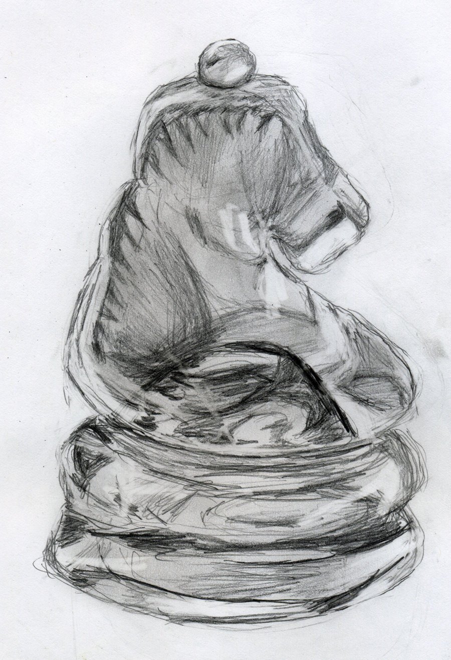 900x1316 knight chess piece pencil drawing pictures and ideas on meta - Knight Chess Piece Drawing