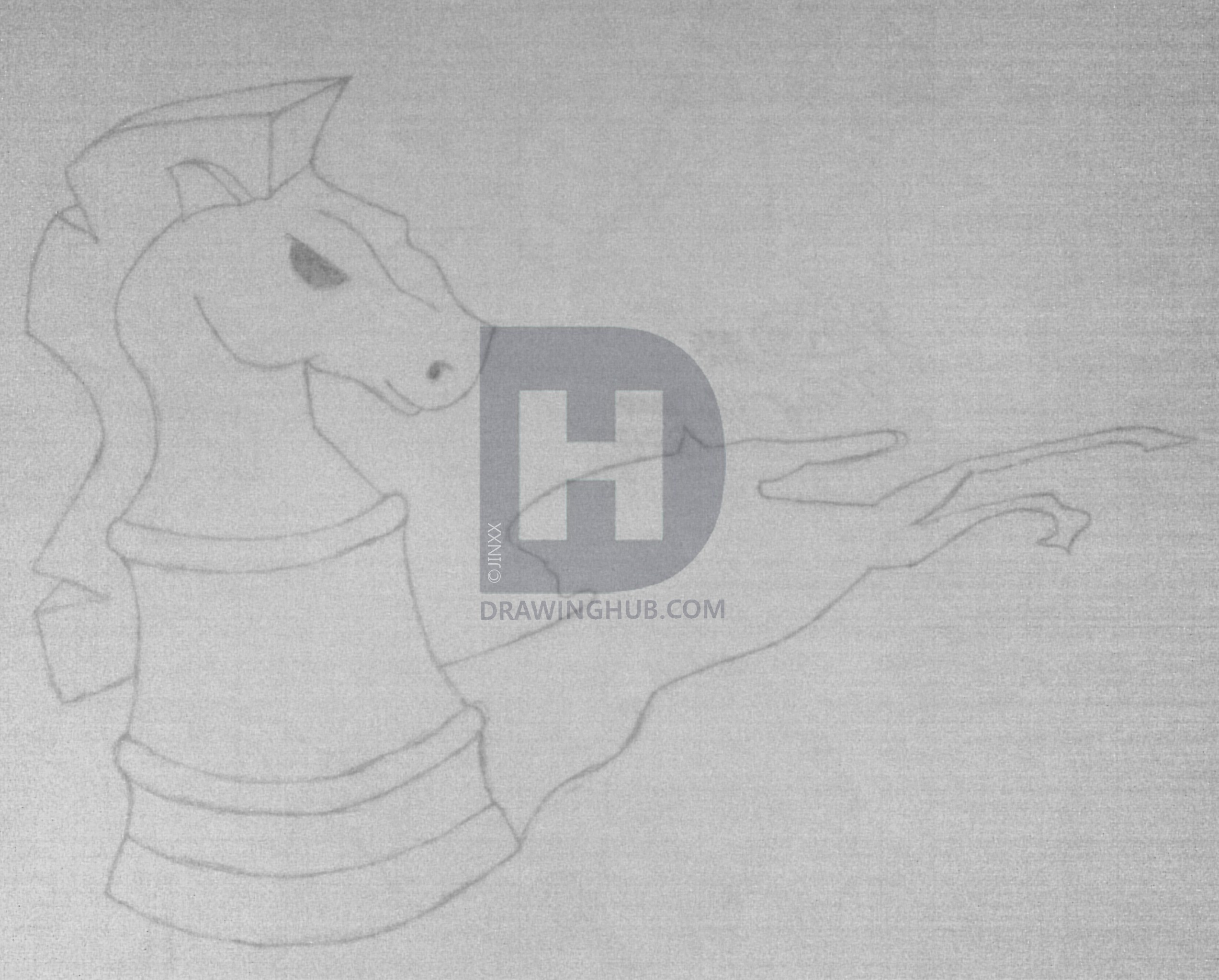 2546x2048 knight chess piece drawing - Knight Chess Piece Drawing