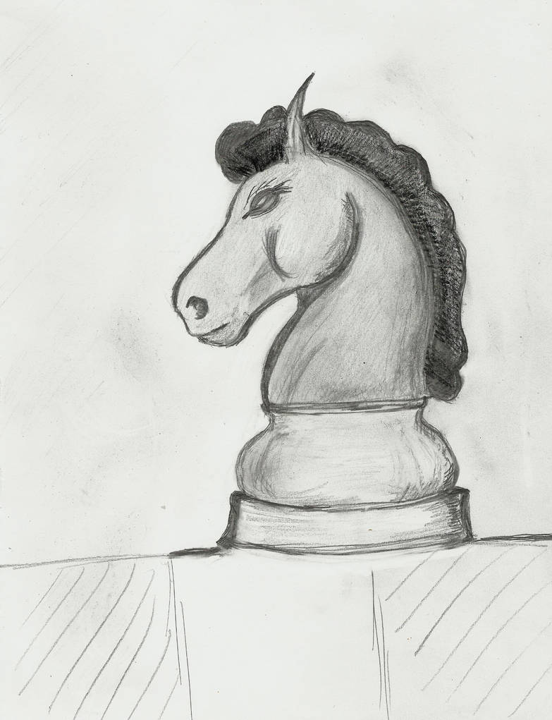 783x1021 knight chess piece - Knight Chess Piece Drawing
