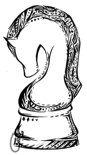 285x507 knight chess piece the artthe inkthe beauty! knight - Knight Chess Piece Drawing