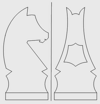 339x352 the carmichael workshop making wooden knight chess pieces - Knight Chess Piece Drawing