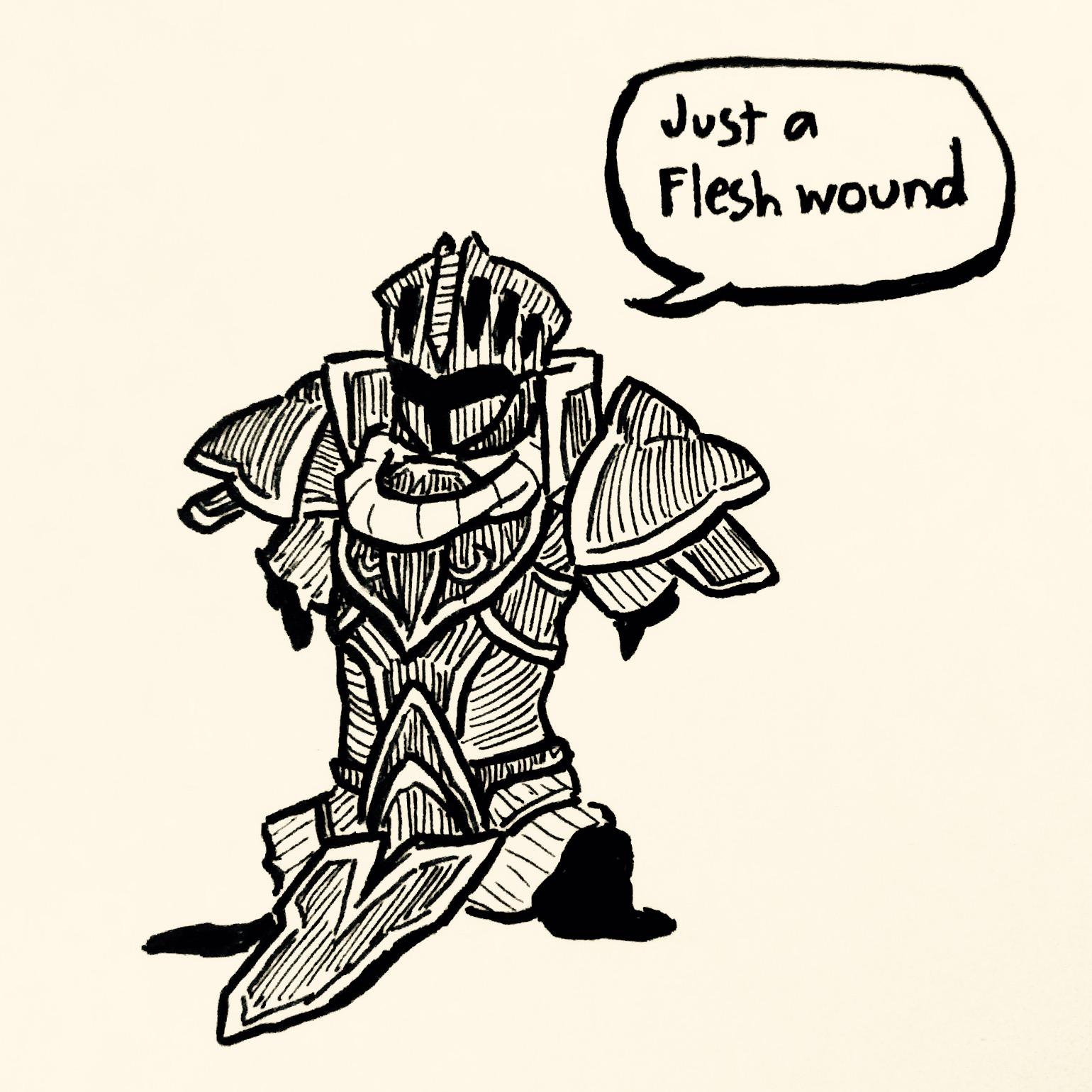 1540x1540 Art Daily Drawing - Knight Drawing