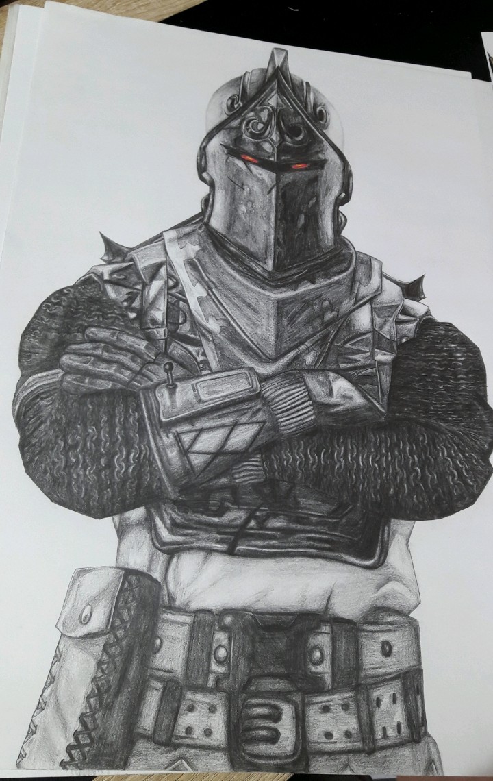 720x1140 Black Knight Drawing Fortnitebr - Knight Drawing