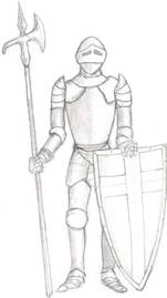 151x269 how to draw knights cartoon characters drawing tutorials - Knight Drawing