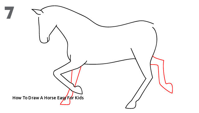 640x364 How To Draw A Horse Easy For Kids Knight Horse Drawing - Knight Drawing For Kids
