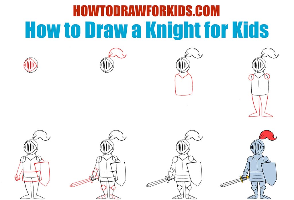 1026x700 How To Draw A Knight For Kids How To Draw For Kids - Knight Drawing For Kids
