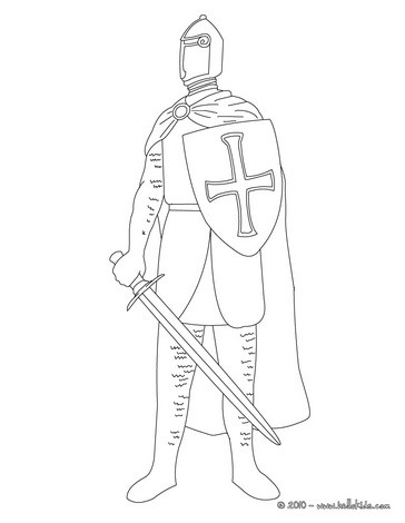 364x470 Knight In Armor Coloring Pages - Knight Drawing For Kids