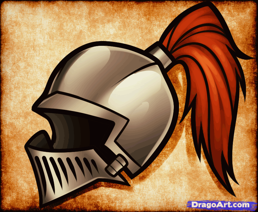 855x703 How To Draw A Helmet, Step - Knight Helmet Drawing