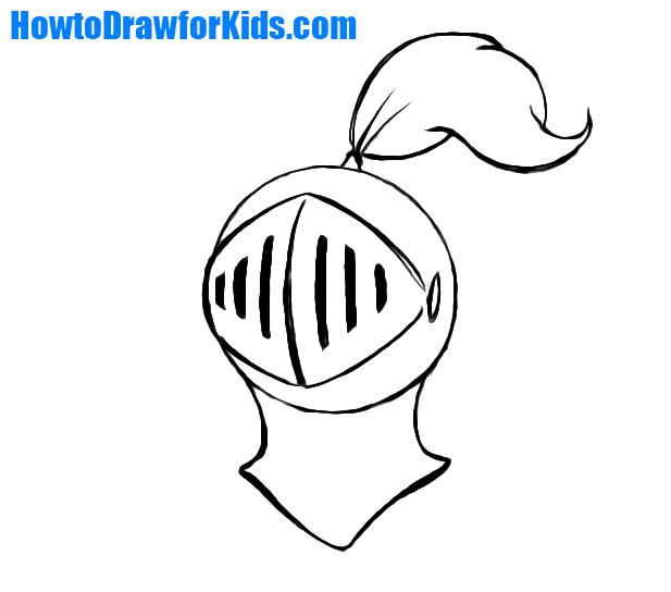 617x544 How To Draw A Knight Helmet For Kids How To Draw For Kids - Knight Helmet Drawing