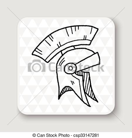 450x470 Knight Helmet Doodle Vector - Knight Helmet Drawing