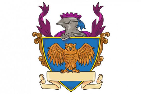 580x387 Owl Wings Spread Knight Helmet Drawing - Knight Helmet Drawing