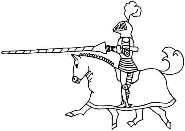 600x425 Free Medieval Knight On Horse Files, Vectors Graphics - Knight On Horse Drawing