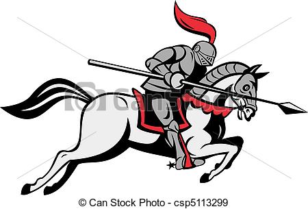 450x305 Knight On Horse Clipart - Knight On Horse Drawing